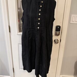 Quince Black Textured Fabric